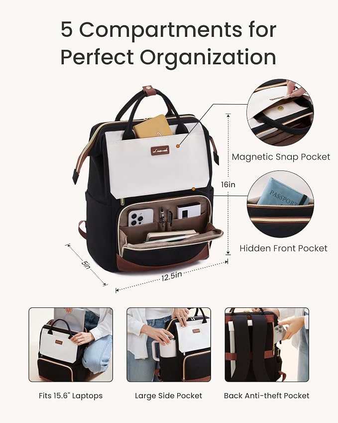 LOVEVOOK Laptop Backpack for Women - Image 3