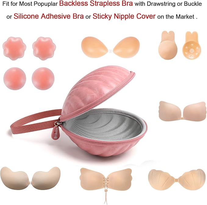 Hard Travel Case for Silicone Bras Premium Nubra Organizer Portable Lingerie - Image 4