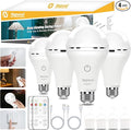 MagixPro Remote Rechargeable Light Bulbs, USB & Socket Charging, 1800mAh Battery by Neporal