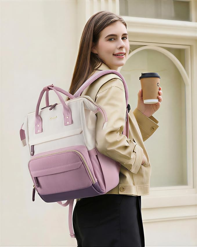 LOVEVOOK Laptop Backpack for Women, 15.6 Inch Work Business Backpacks Purse - Image 2