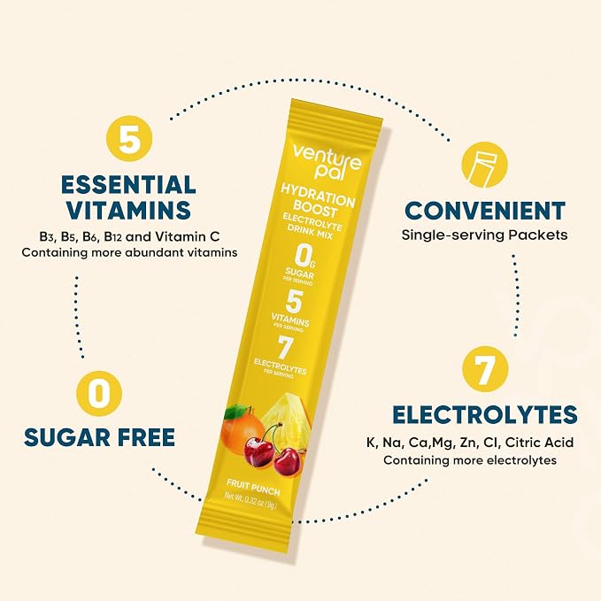 Venture Pal Sugar Free Electrolyte Powder Packets - Image 5