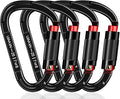 Auto Locking Carabiner Heavy Duty Carabiner 25kN UIAA Certified Climbing by QIWYMHW