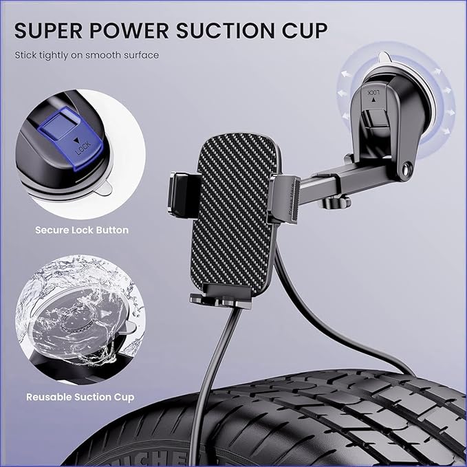 Qifutan Car Phone Holder Mount Phone Mount - Image 2