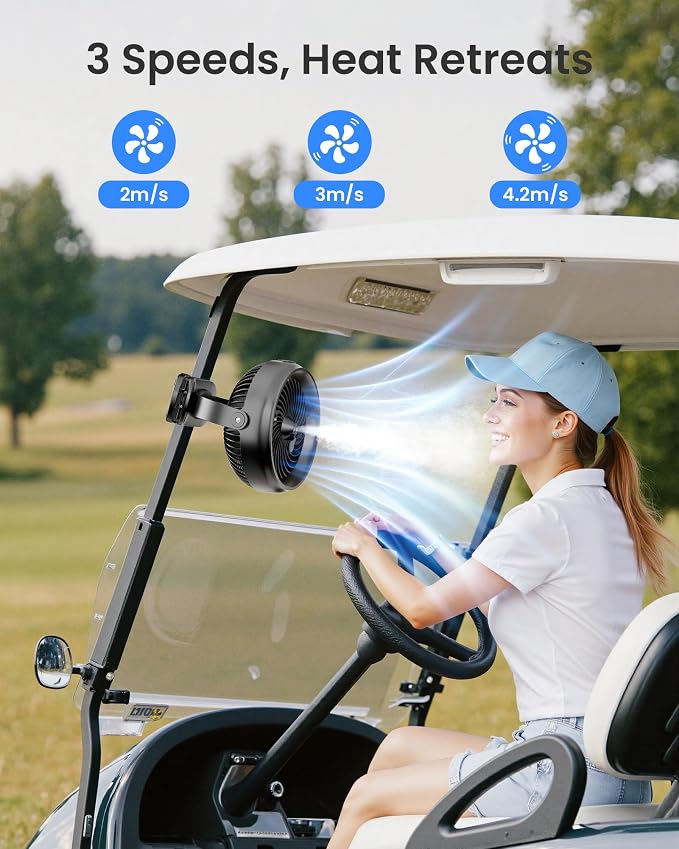Koonie 10000mAh Battery Operated Misting Fan - Image 3