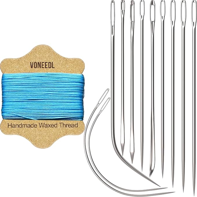 VONEEDL Upholstery Repair Kit: Waxed Sewing Thread & Heavy Duty Needles by VONEEDL