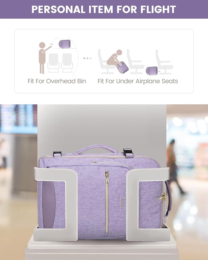 LOVEVOOK Travel Backpack for Women & Men 40L, Airline Approved Carry On - Image 4