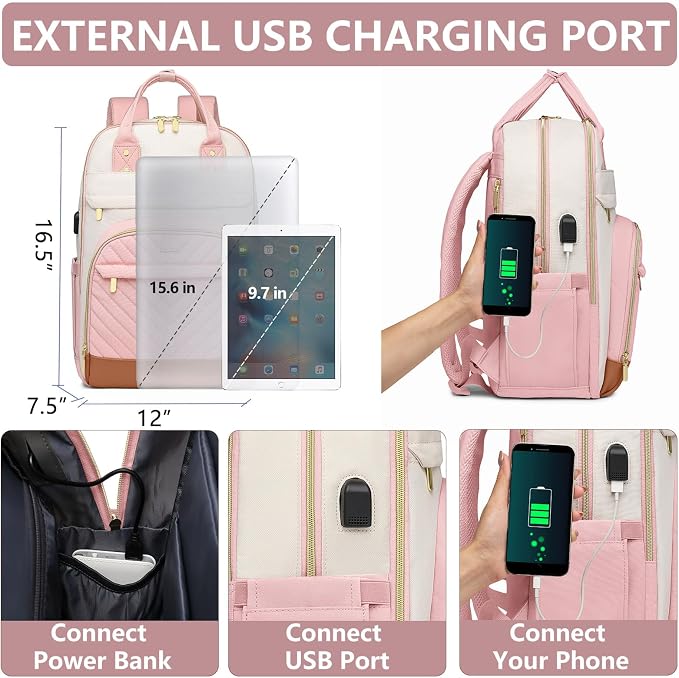 Laptop Backpack for Women Work Bag - Image 4