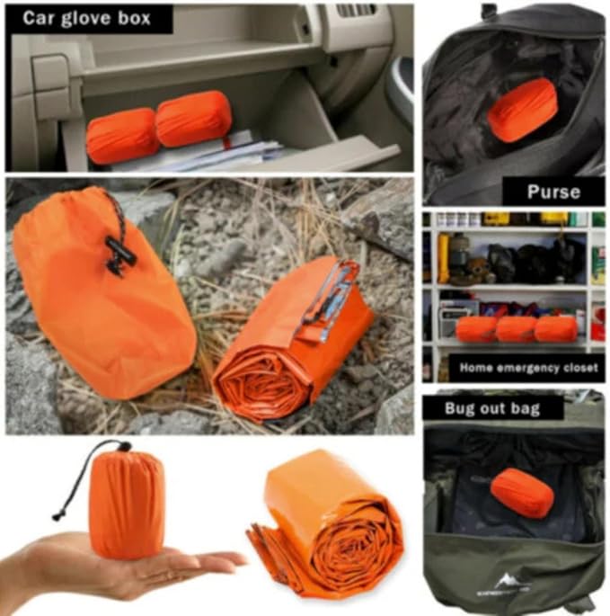 Emergency Sleeping Bag | Durable Mylar Survival Bag - Image 2