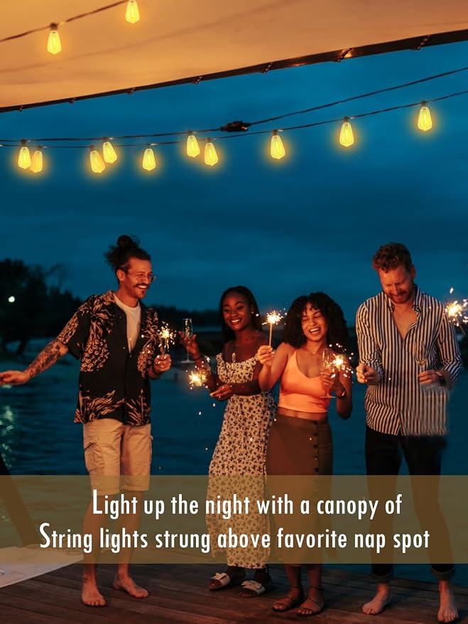 DAMAING Outdoor String Lights Weatherproof 400FT shatterproof connectable Patio - Image 7