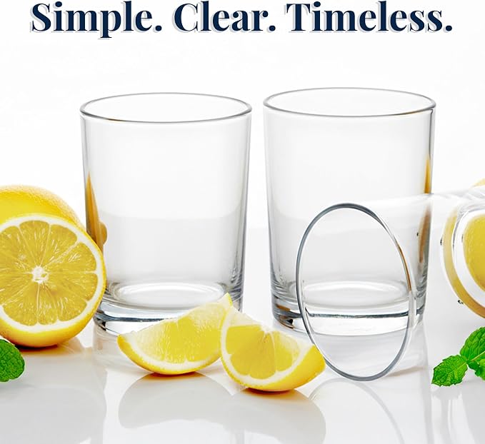 US Acrylic Classic Clear Plastic Reusable Drinking Glasses 12oz Rocks Cups | - Image 6
