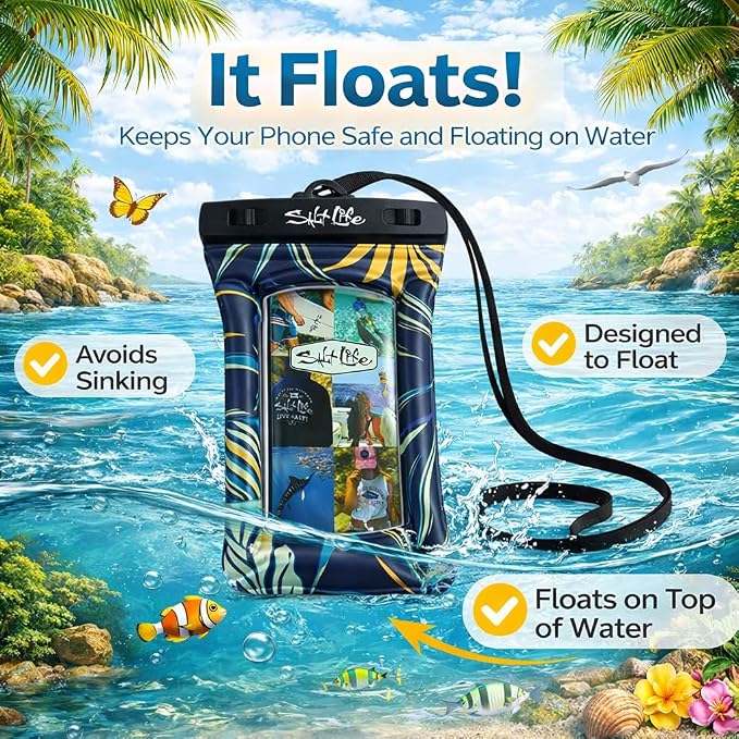 Salt Life Floating Waterproof Phone Case– IPX8 100% Waterproof Phone Case that - Image 4