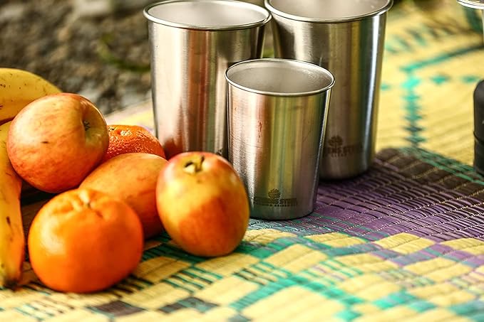 Greens Steel #1 Premium Stainless Steel Cup, 16 oz Pint Cups Premium Metal Cups - Image 3