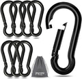 Pixel Panda 3.1&4 Inch Heavy Duty Carabiner Clips Load 1000lbs, 2&4&8Pack Large by PixelPanda