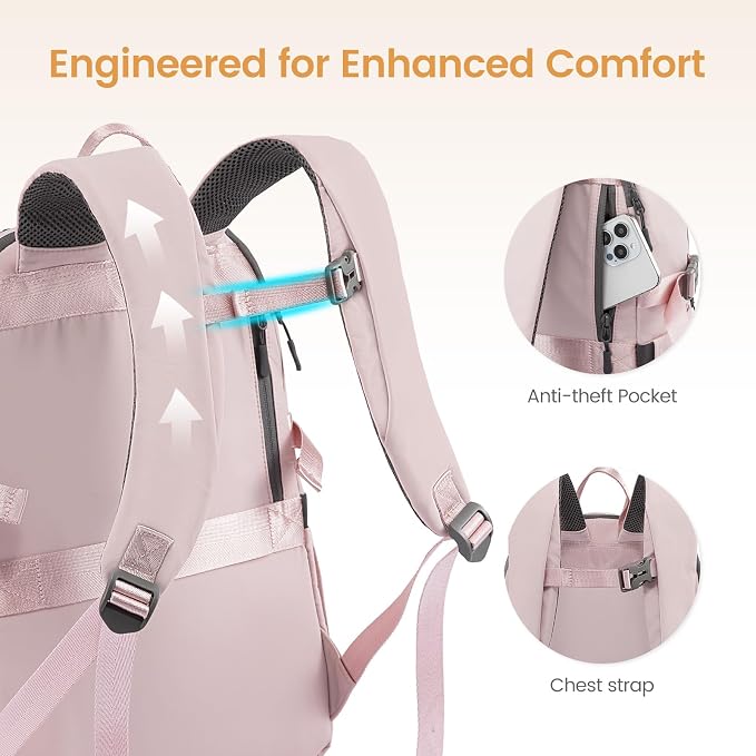 LOVEVOOK Mens Backpack with Giant Tumbler Holder Pocket, 15.6 Inch Everyday - Image 5