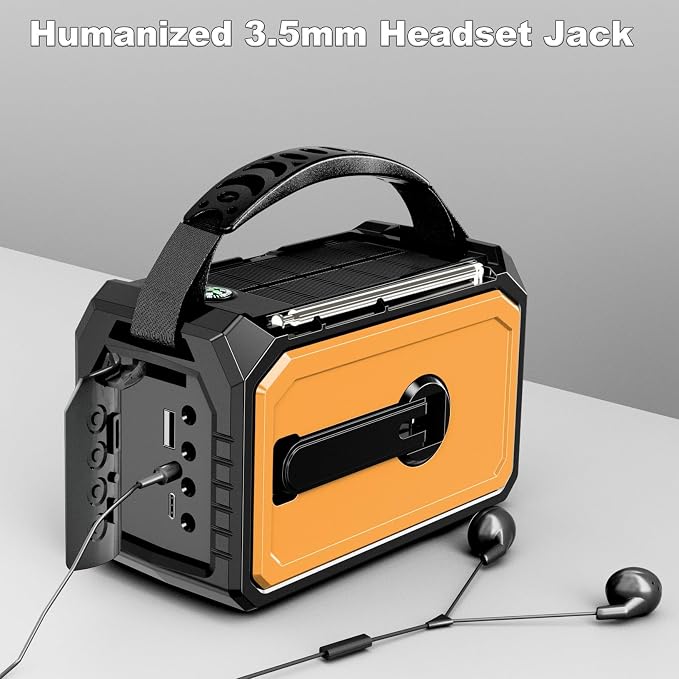 16000mAh Hand Crank Emergency Weather Radio - Image 8