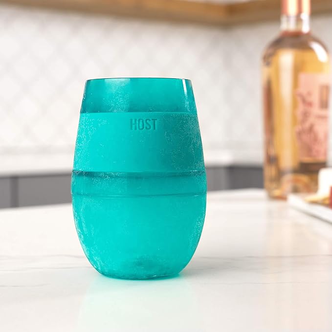 HOST Cooling Cup, Glasses for Red and White Wine, 8.5 oz, Translucent Green - Image 7