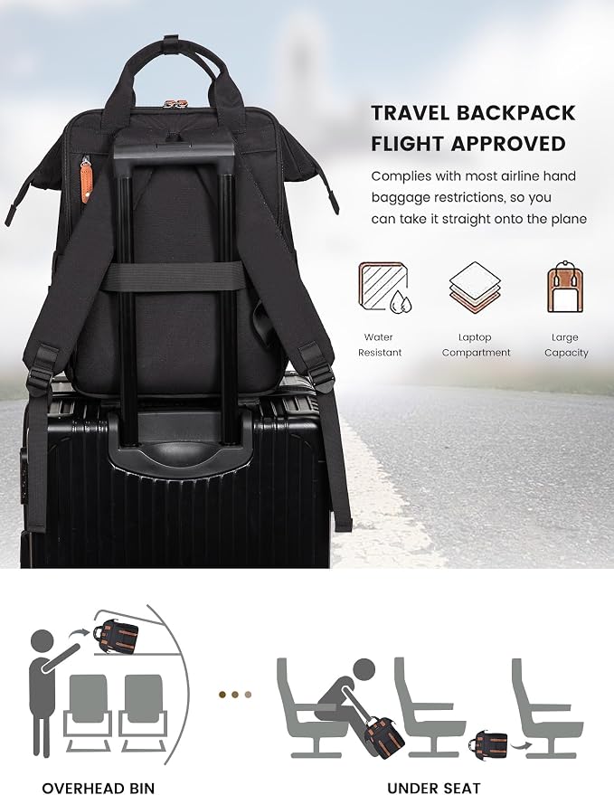 LOVEVOOK Laptop Backpack Women, Teacher Work Backpack - Image 6