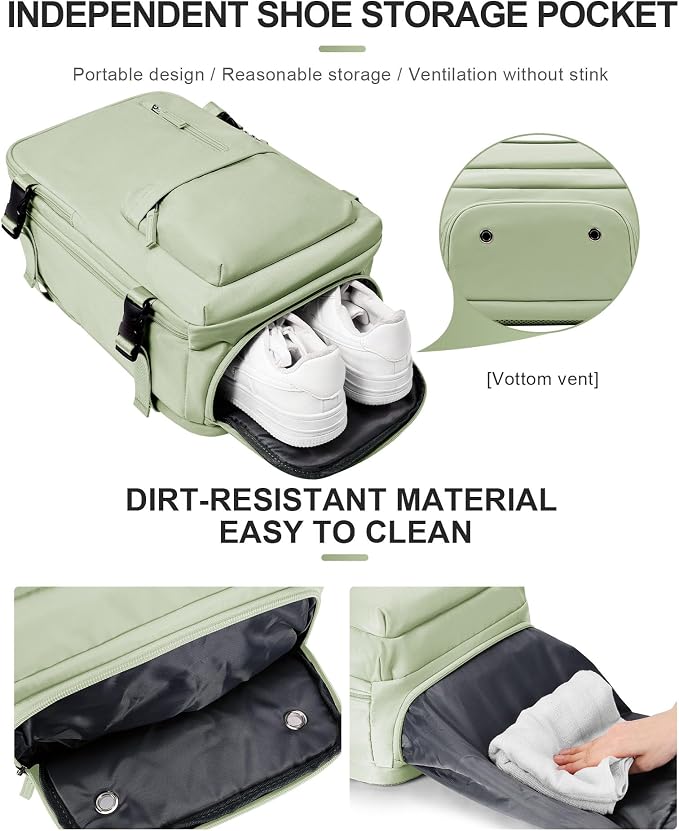 WONHOX Large Travel Backpack Carry on Flight Approved Laptop Work Business - Image 6
