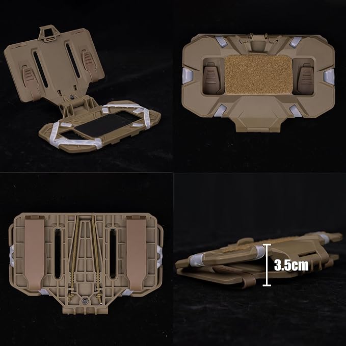 Zhongren Tactical Plate Carrier Vest Attachments Universal Phone Chest Mount - Image 3
