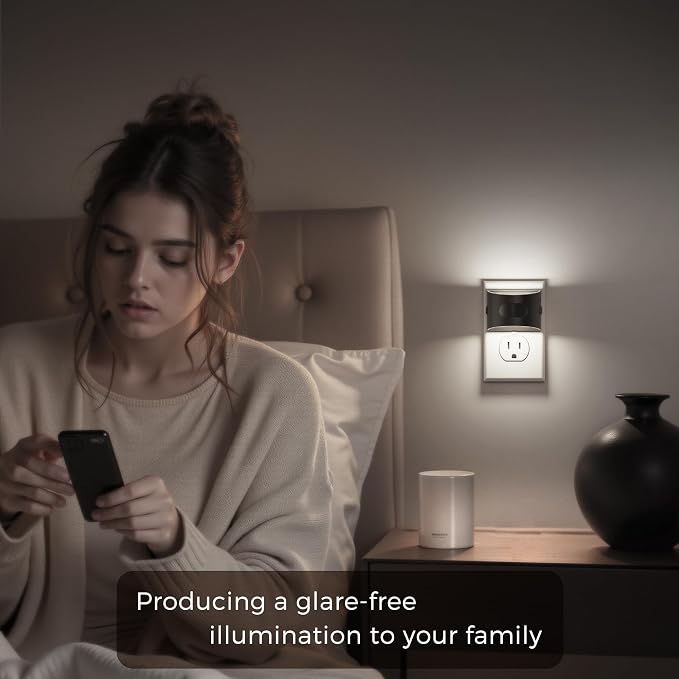 L LOHAS LED Night Light with Motion Sensor & Dusk to Dawn Sensor, Night Lights - Image 2