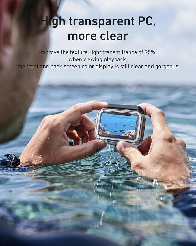 TELESIN Waterproof Case Combo for Action 6 Underwater Housing Shell Cage + - Image 2