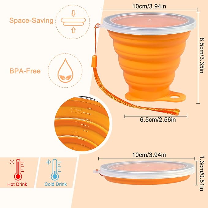 4-Pack Collapsible Silicone Cups - Image 4