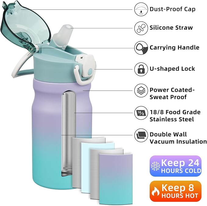 BJPKPK 14oz Insulated Water Bottle - Image 2