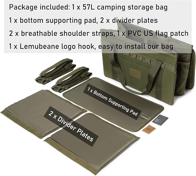 Tactical Camping Storage Bag Utility Tote Bag Camping Kitchen Organizer - Image 4