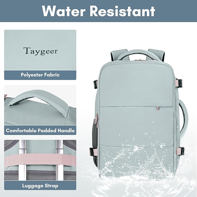 Taygeer Carry On Backpack for Women, TSA Approved Underseat Personal Item - Image 4