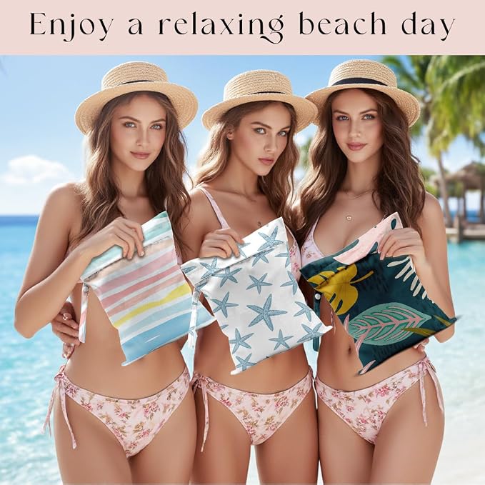 3 Pcs Wet Bag, Wet Dry Bag, Waterproof Bag, Small Laundry Bag, Wet Bag - Image 4