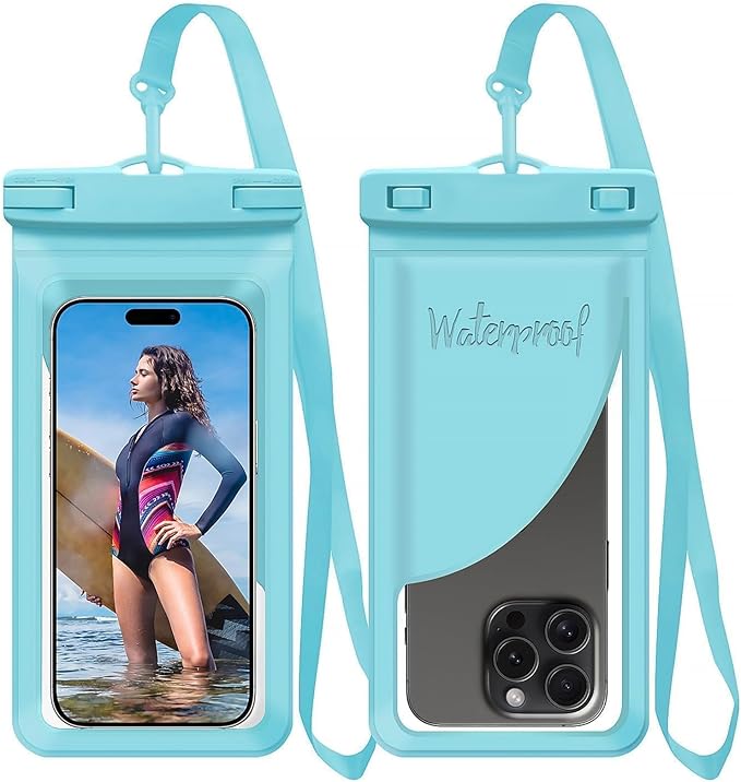 Waterproof Phone Case, with Inside Card Holder, Large Waterproof Pouch by Vsagier