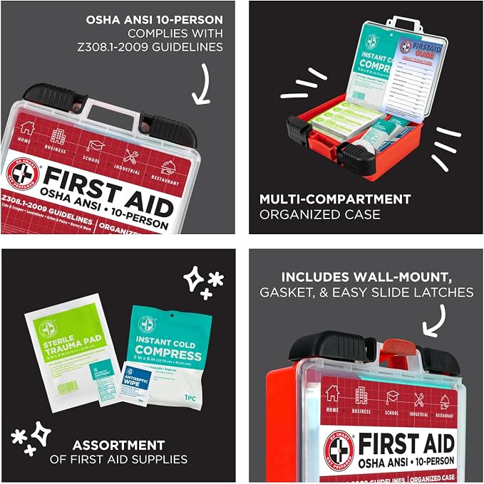 Be Smart Get Prepared OSHA/ANSI First Aid Kit - Image 5