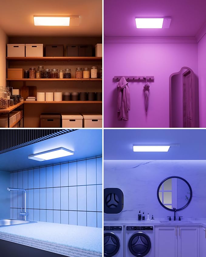 FULEN Rechargeable Motion Sensor Ceiling Light RGB Color, Closet Light - Image 7