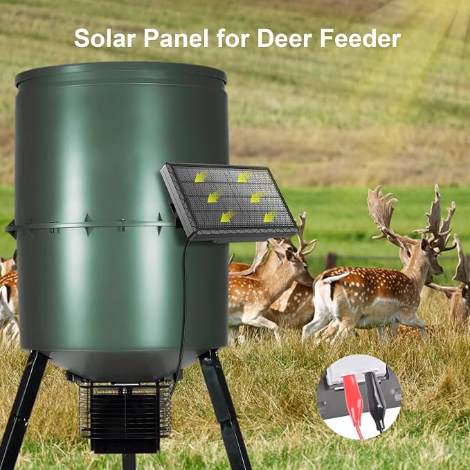 Solar Panel for Deer Feeder, 12V 1.98W Solar Panel Outdoor IP65 Waterproof - Image 6