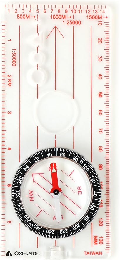 Coghlan’s Outdoor Compasses for Hiking, Survival & Orienteering – Map, by Coghlans