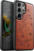 Carveit Magnetic Wooden Case for Samsung Galaxy S26 Ultra Case 2026, TPU by Carveit