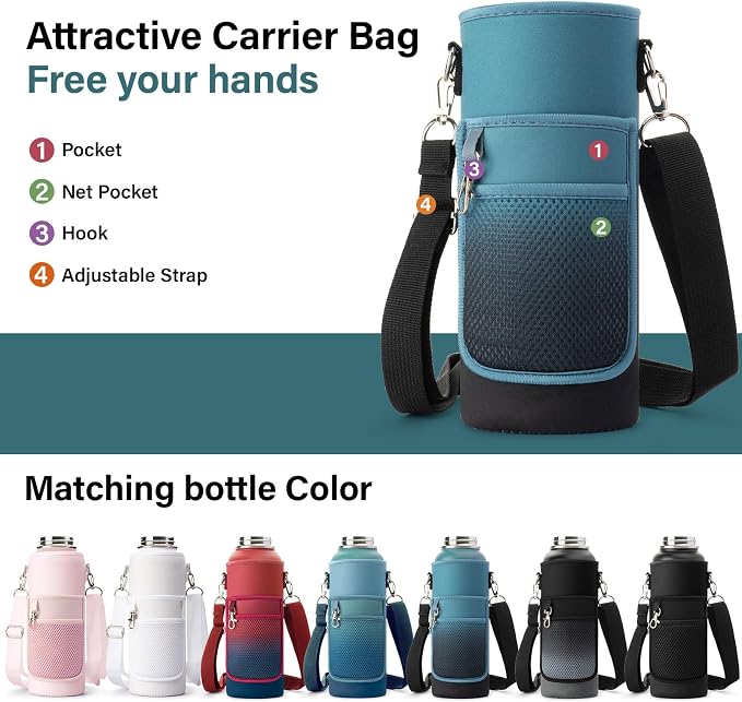 DYSANKY 40 oz Insulated Water Bottle | Thickened Stainless Steel Vacuum Metal - Image 6