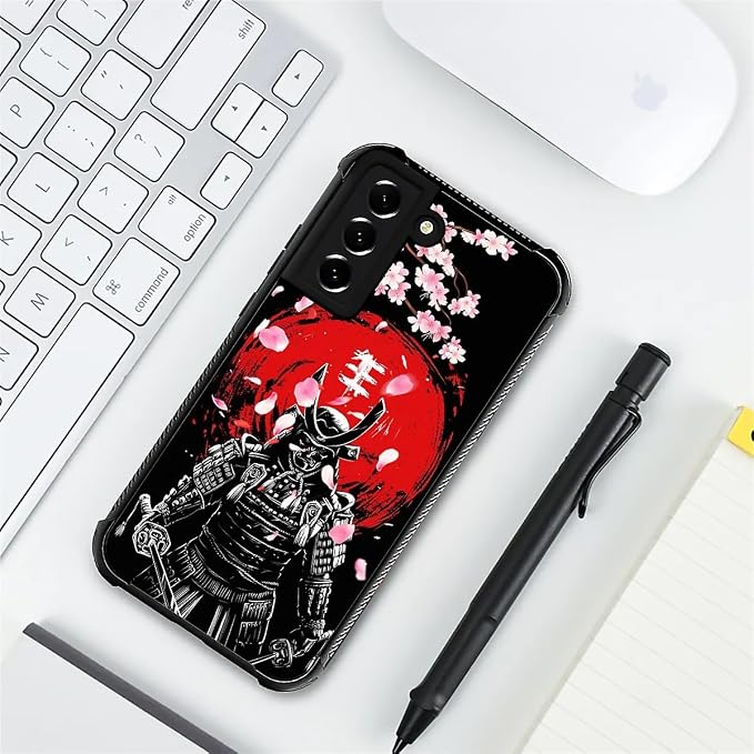 for Samsung Galaxy S21 Plus Case, Sakura Japanese Samurai Pattern Graphic - Image 7