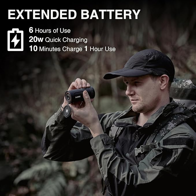 EM10-256 Thermal Monocular, 10mm Focal Lens, 256×192 12μm Night Vision Infrared - Image 6