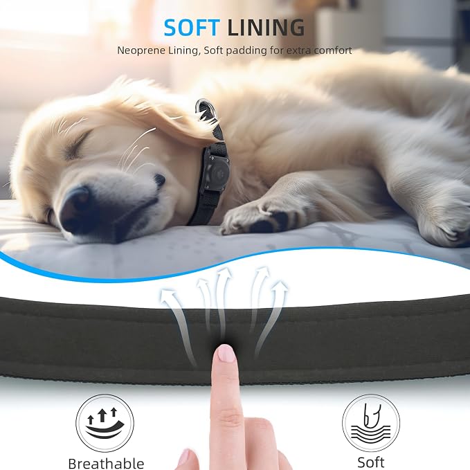 Upgraded AirTag Dog Collar, IP68 Waterproof Air Tag Dog Collar Holder, - Image 5