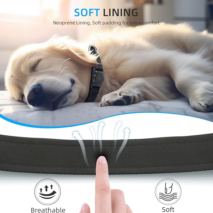 Upgraded AirTag Dog Collar, IP68 Waterproof Air Tag Dog Collar Holder, - Image 5