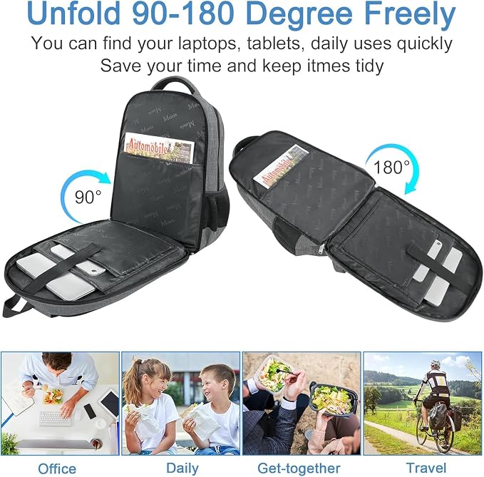 MATEIN Work Backpack for Men, Large Anti Theft Lunch Backpack - Image 5