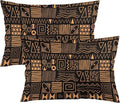 African Ethnic Pattern Throw Pillow Covers Set of 2 Queen Size Abstract Tribal by Unknown