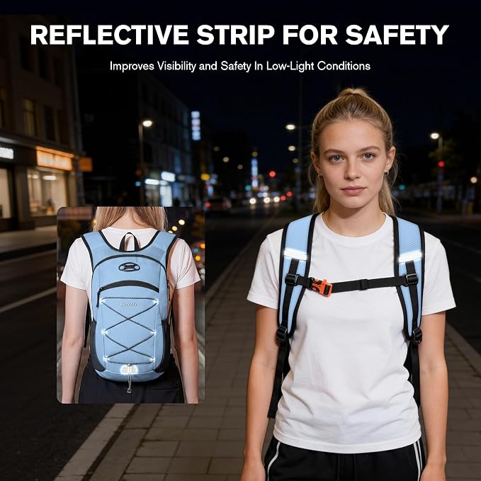 Ultra-Light Soft Daypack 15L/20L, Cushioned Breathable Back Panel Backpack - Image 4