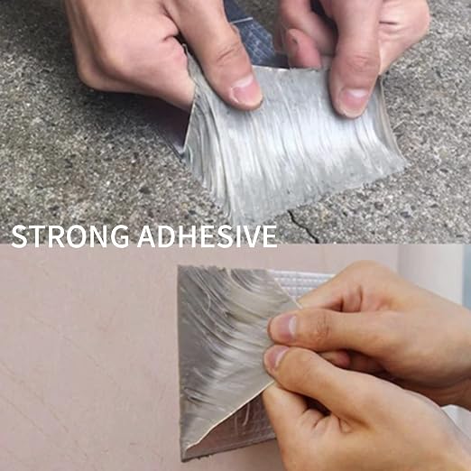 ADHES Butyl Tape Waterproof Tape Aluminum Foil Tape Sealan Tape, 2in x 16ft - Image 7