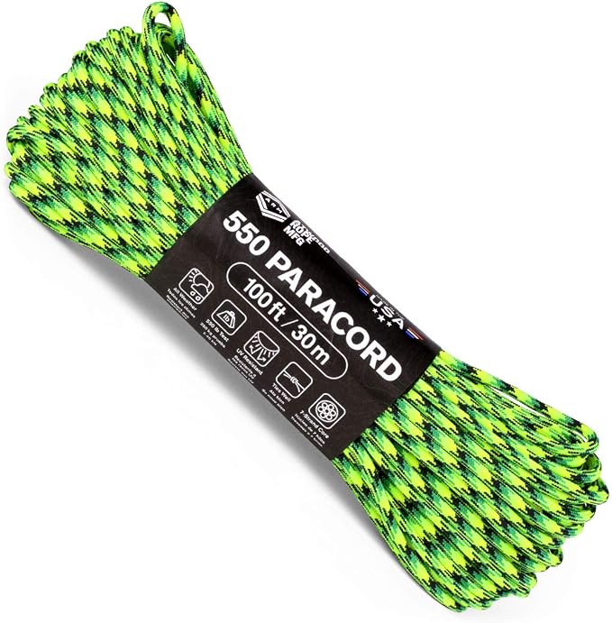 Atwood Rope MFG 550 Paracord 100 Feet 7-Strand Core Nylon Parachute Cord by AtwoodRopeMFG