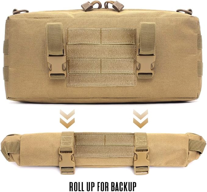 WYNEX Large Molle Pouch, Tactical Molle Bag Vertical Admin Pouch, Modular - Image 3