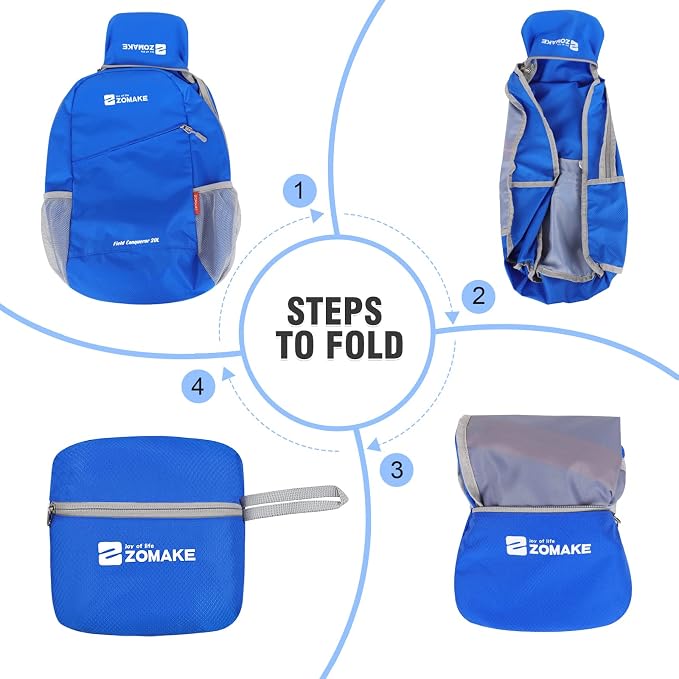 ZOMAKE Lightweight Packable Backpack, Foldable Backpacks Small Daypack - Image 6