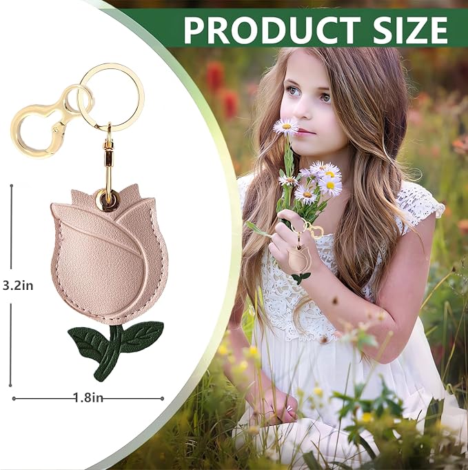 Leather Keychain Holder Case Compatible - Image 2