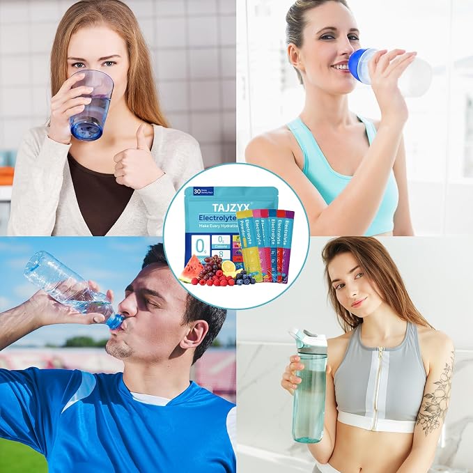 Hydration Packets Sugar Free, 0 Calorie Electrolytes Powder Packets 6 Flavors - Image 6